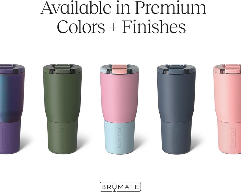 BrÃ¼Mate Nav 25oz 100% Leak Proof Insulated Travel Tumbler with Magnetic BevLock™ Lid - Double Wall Cup-Holder Friendly Stainless Steel Mug (Matte Black) - Image 2